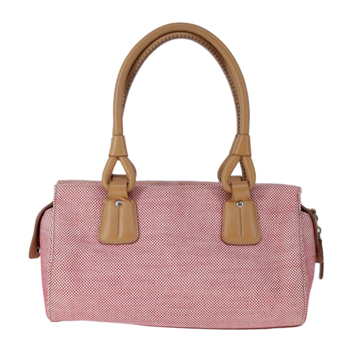 Burberry Hand Bag Canvas Red - 2
