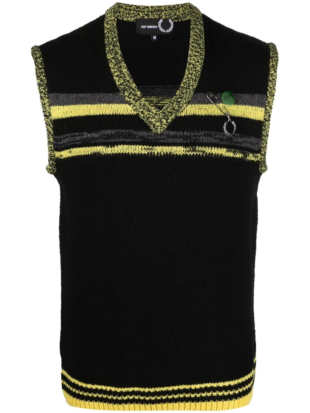 V-neck sleeveless jumper - 1