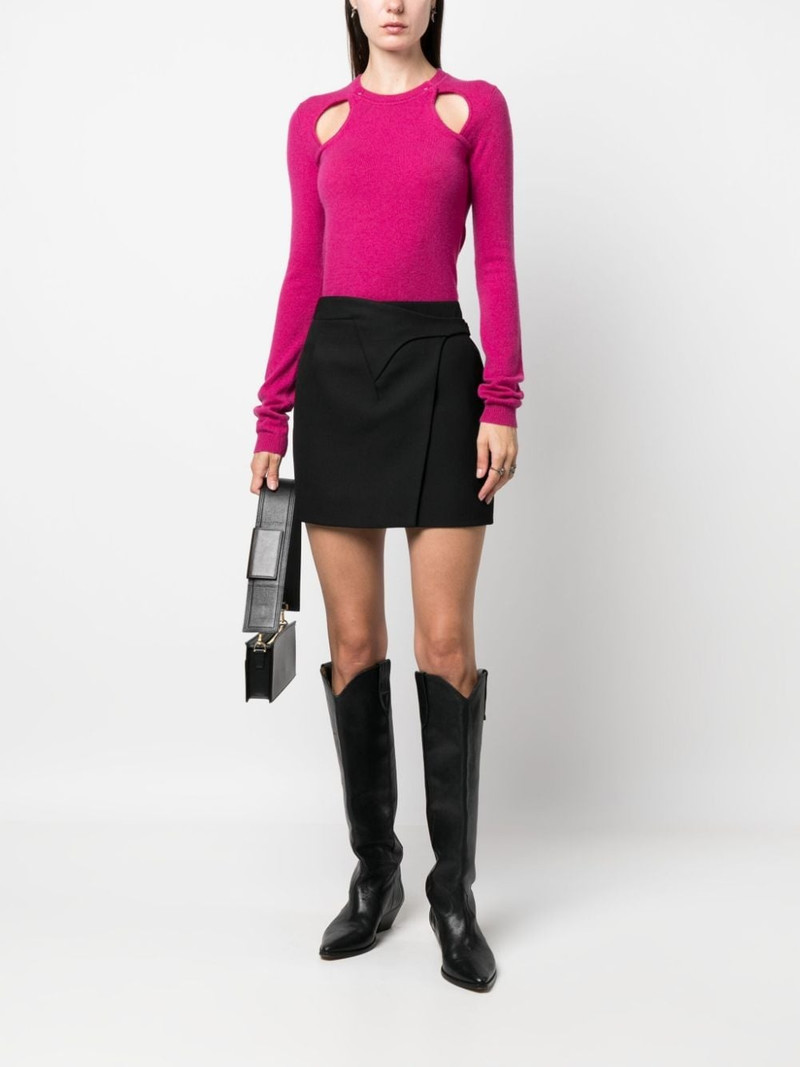 Isabel Marant cut-out cashmere top outlook