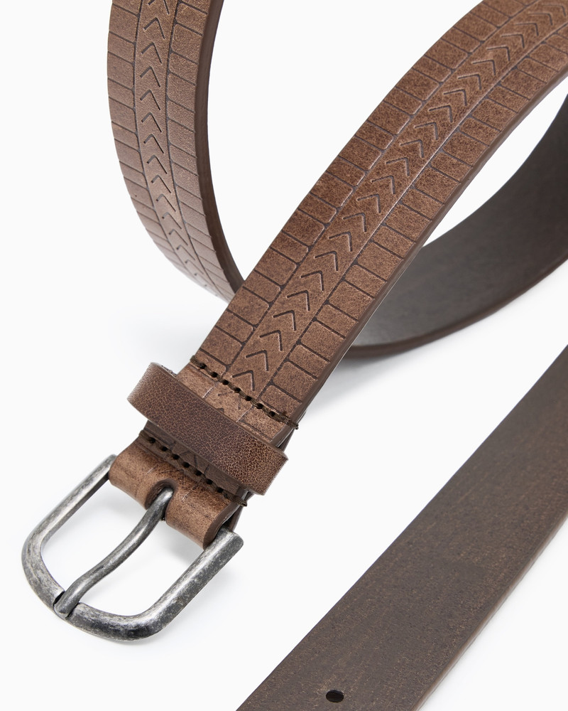 GIORGIO ARMANI EMBELLISHED LEATHER BELT outlook