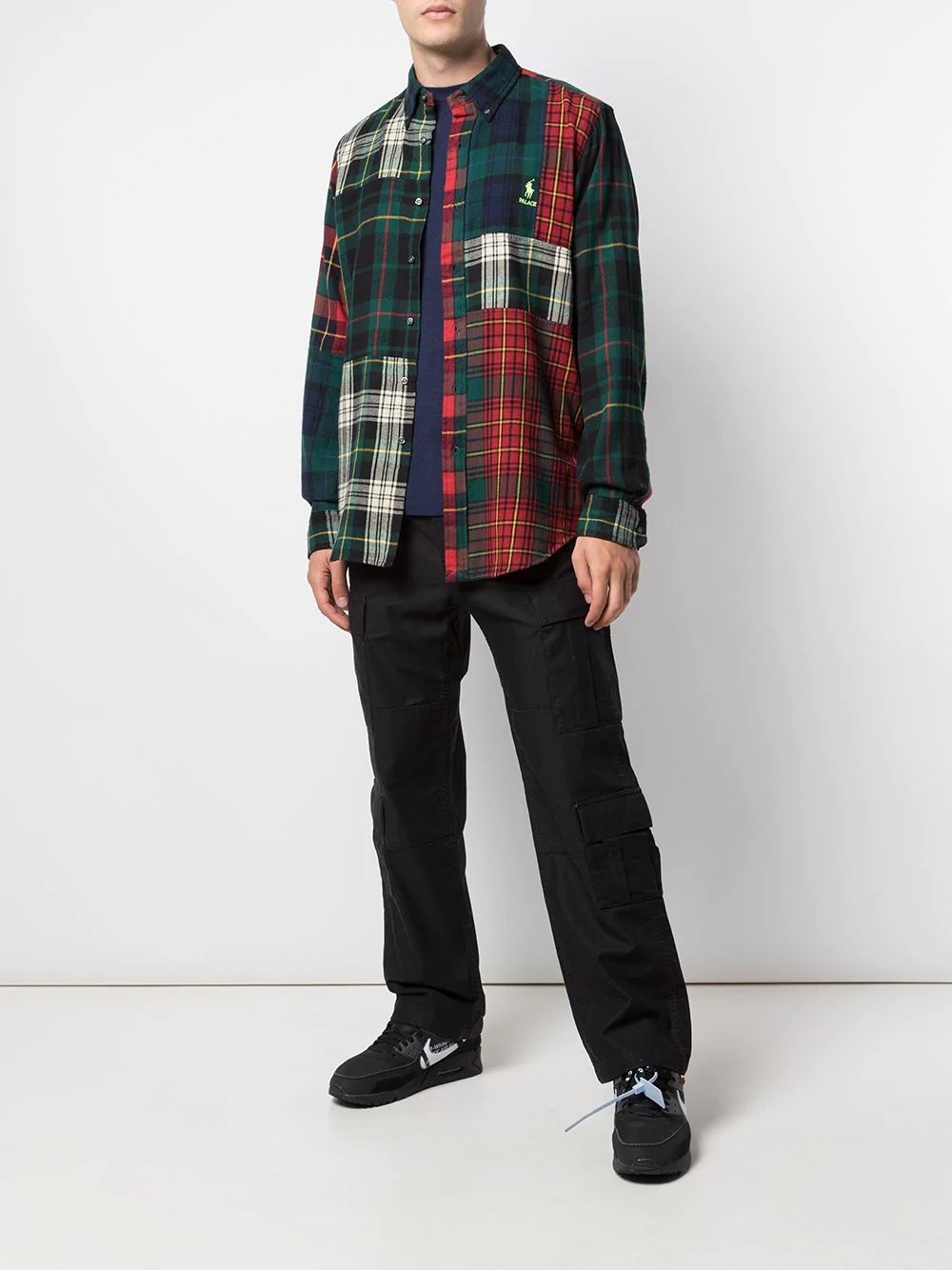 x Ralph Lauren Pieced Flannel B.D. Shirt - 2