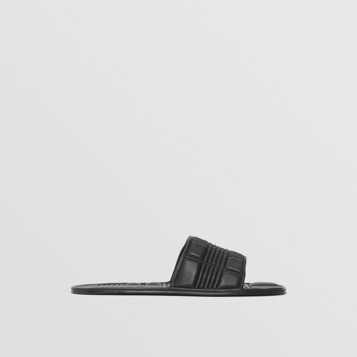 Quilted Lambskin Slides - 6