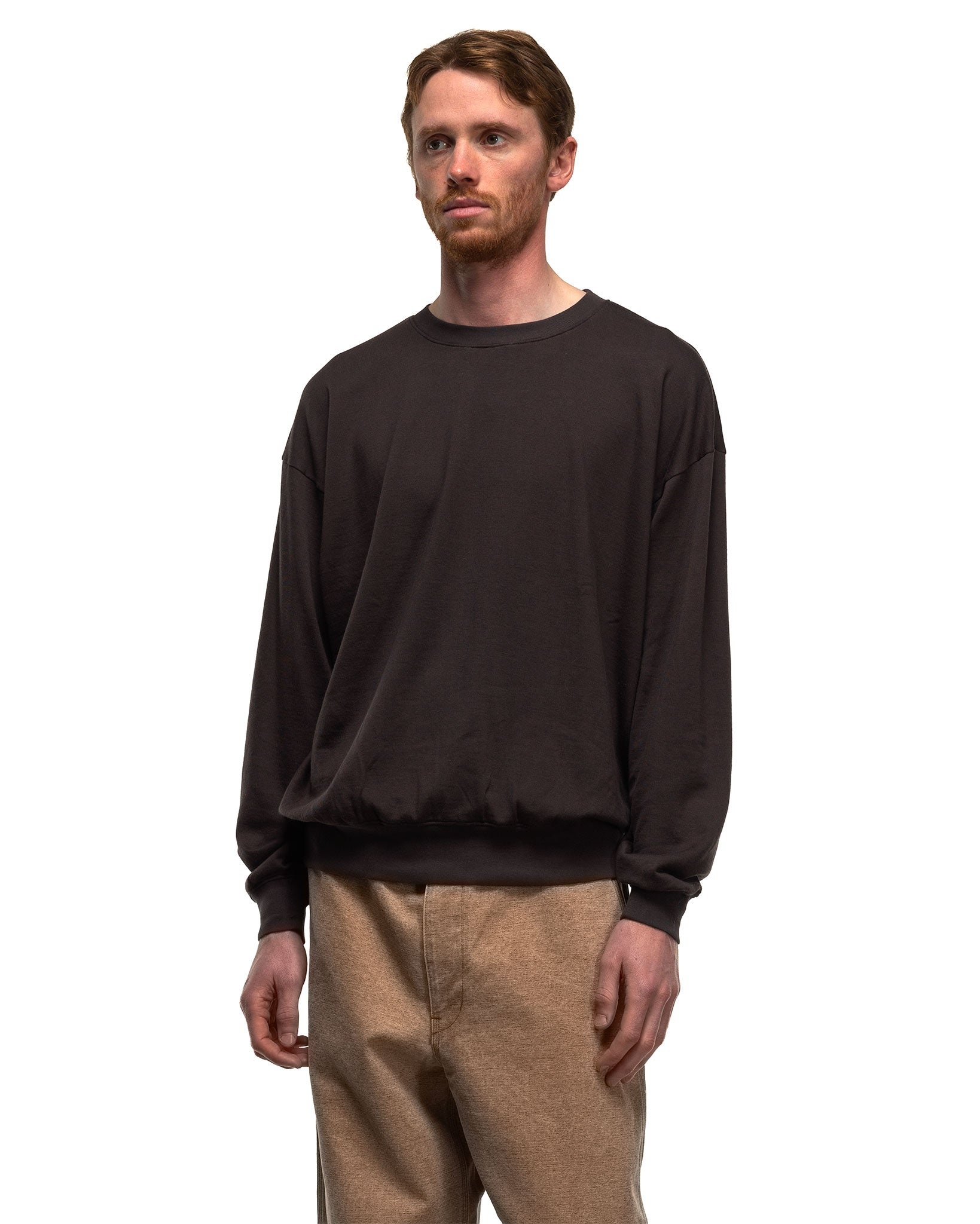 AURALEE Super High Gauge Sweat P/O Dark Brown | havenshop | REVERSIBLE