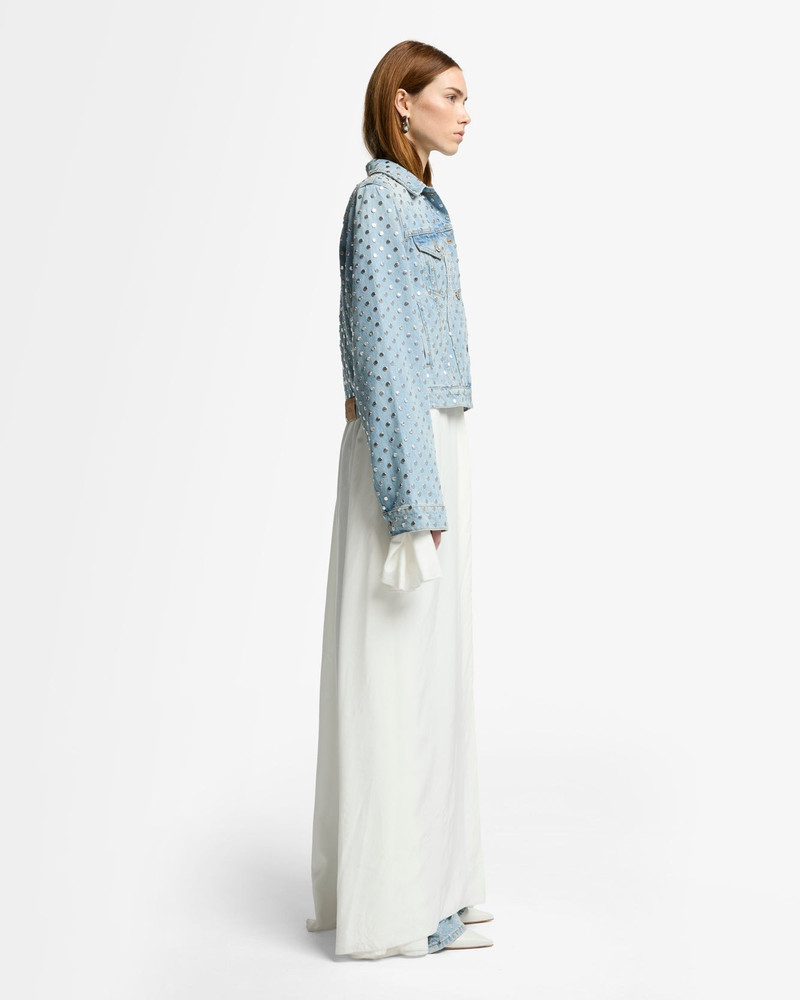 Studded Trucker Jacket in Bleach 6