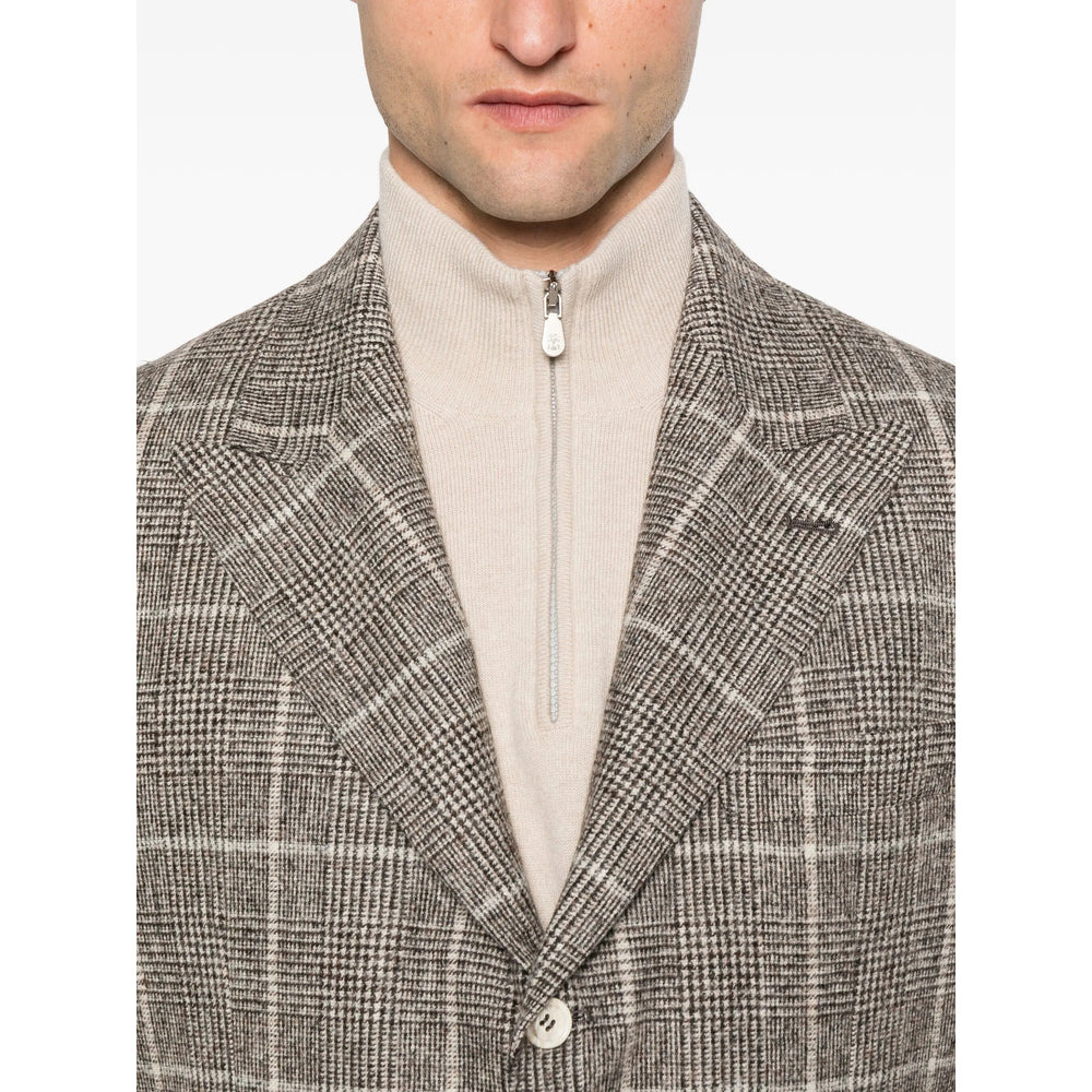 Brunello Cucinelli Brown Jackets - Blazers Men - 4