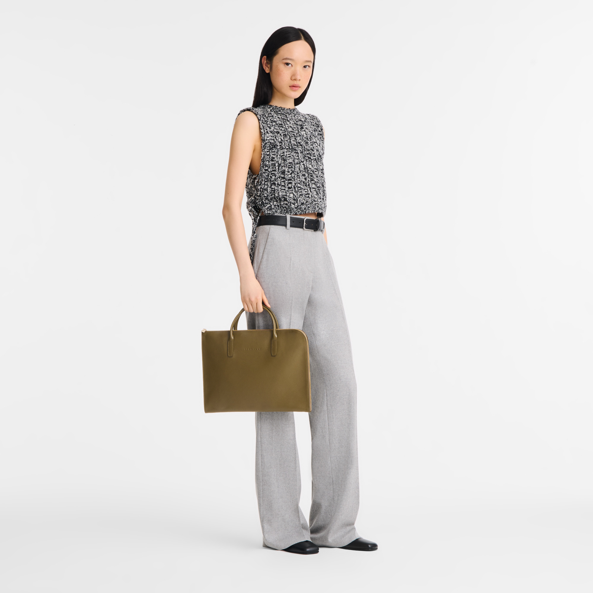 Le Foulonné S Briefcase Caper - Leather - 2