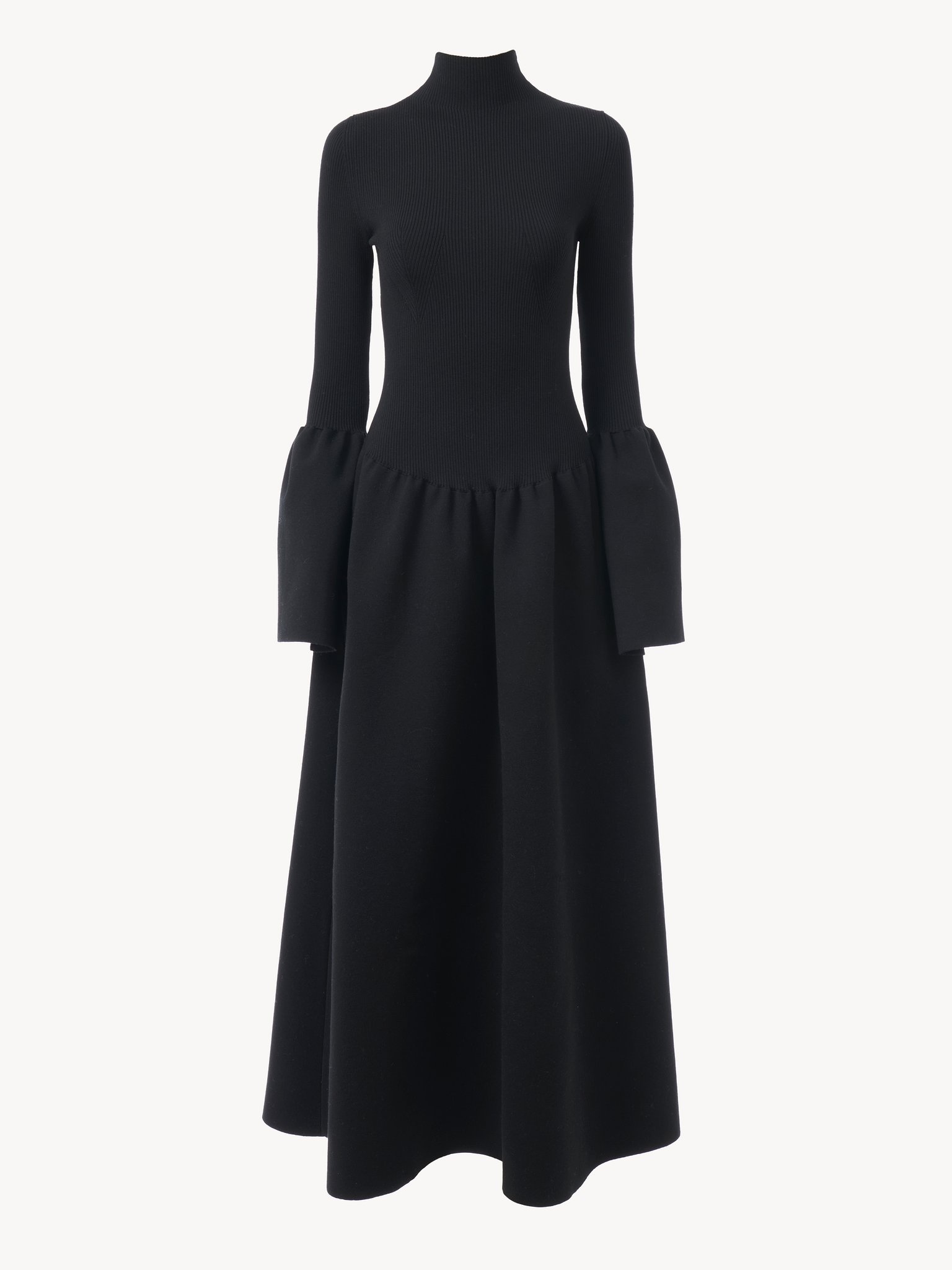 MOCK-NECK KNIT DRESS - 2