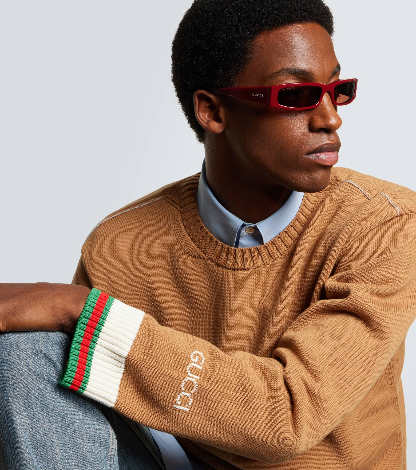 Logo rectangular sunglasses - 3