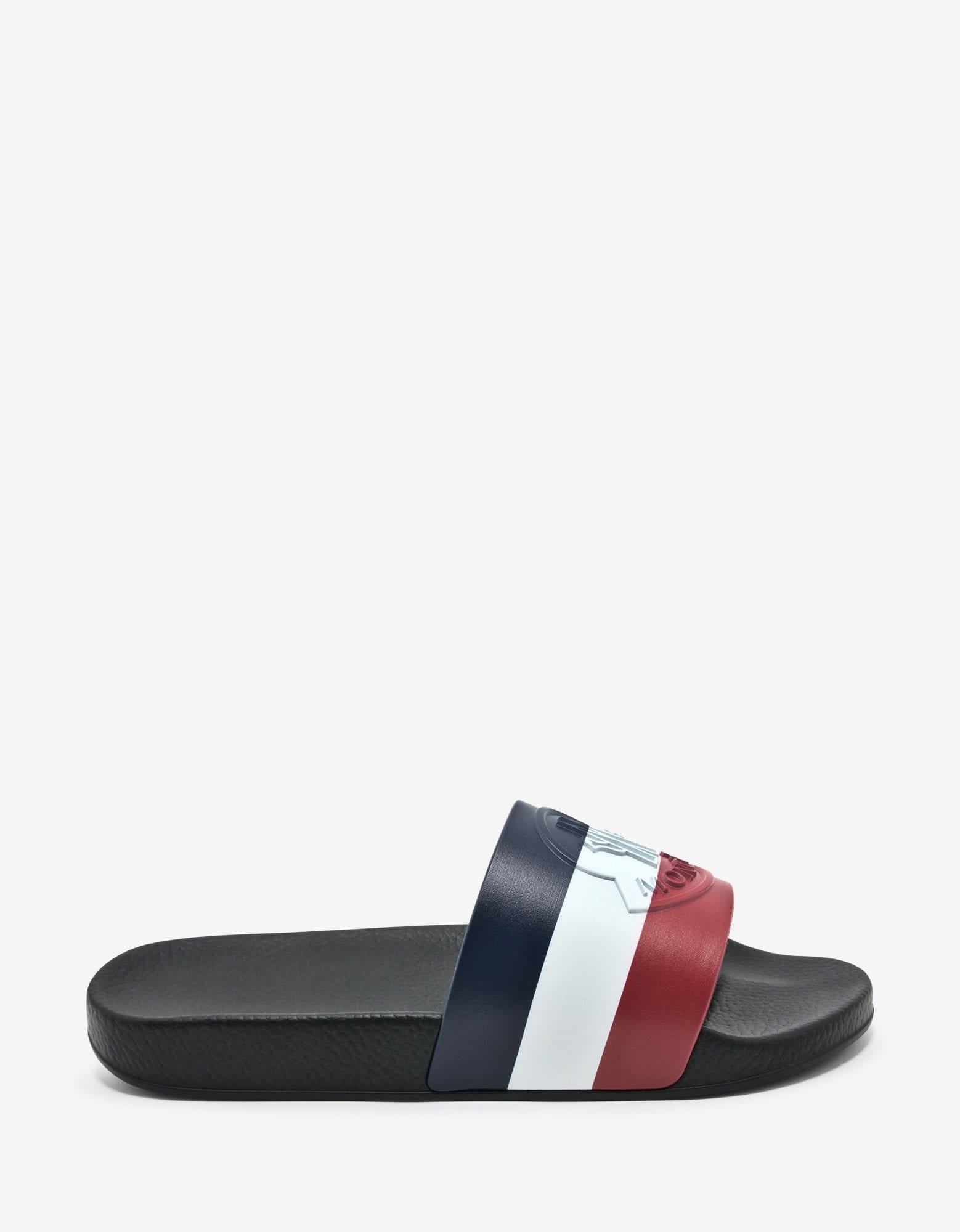 Basile Black Tricolour Logo Slide Sandals - 2