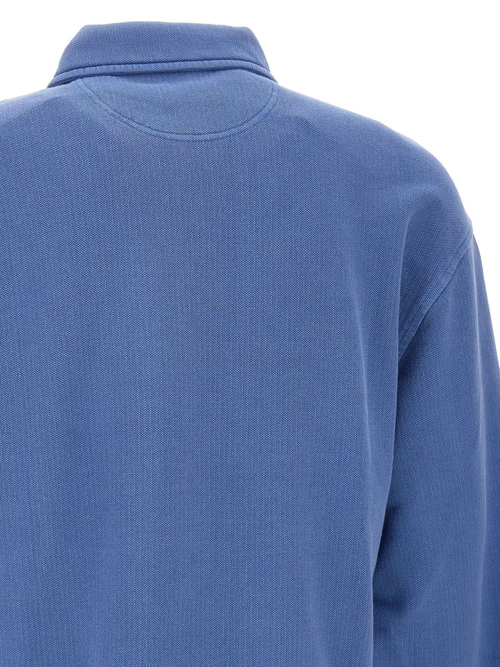half-zip cotton polo shirt - 5