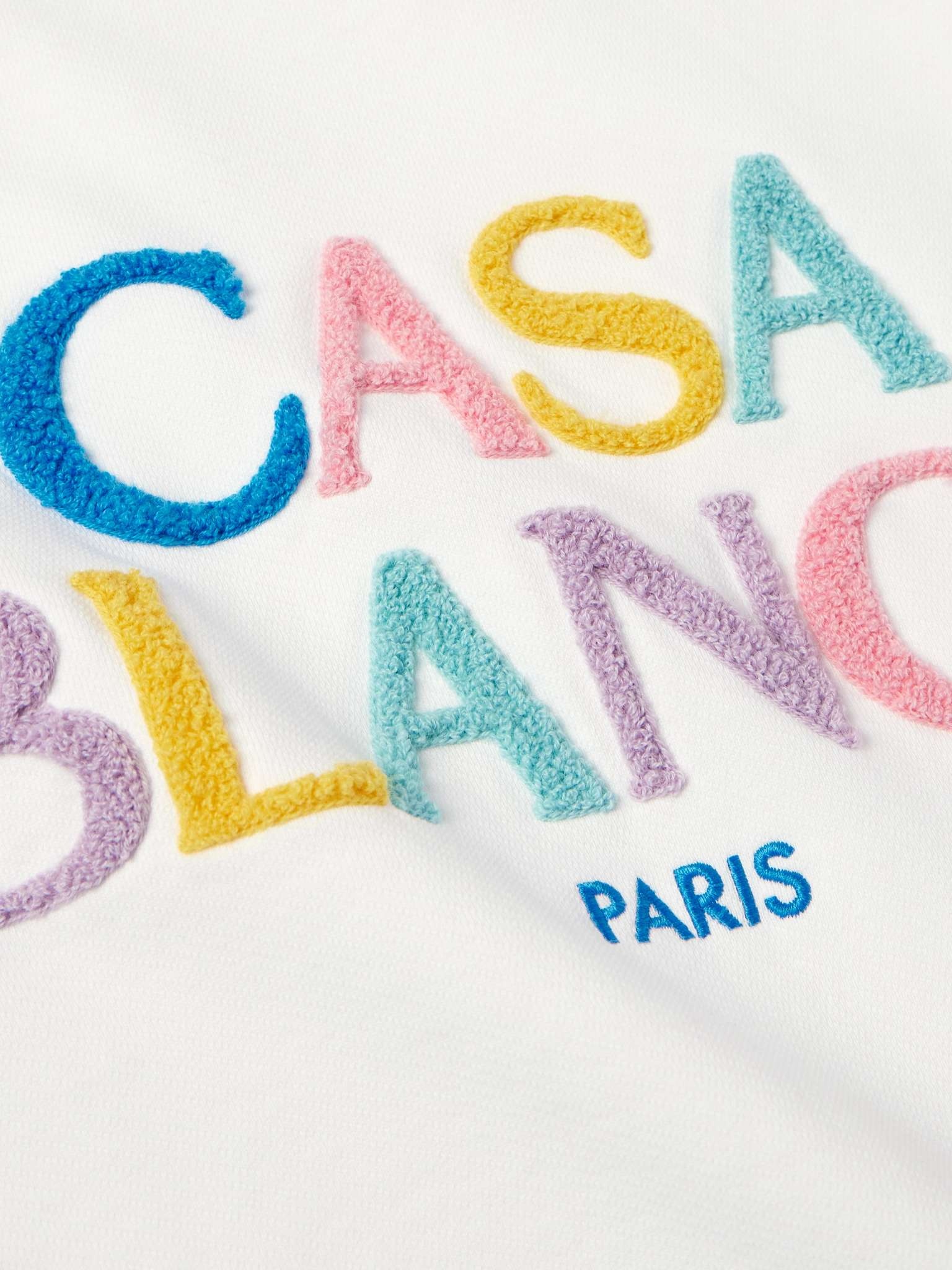 Logo-Flocked Organic Cotton-Terry Sweatshirt - 2