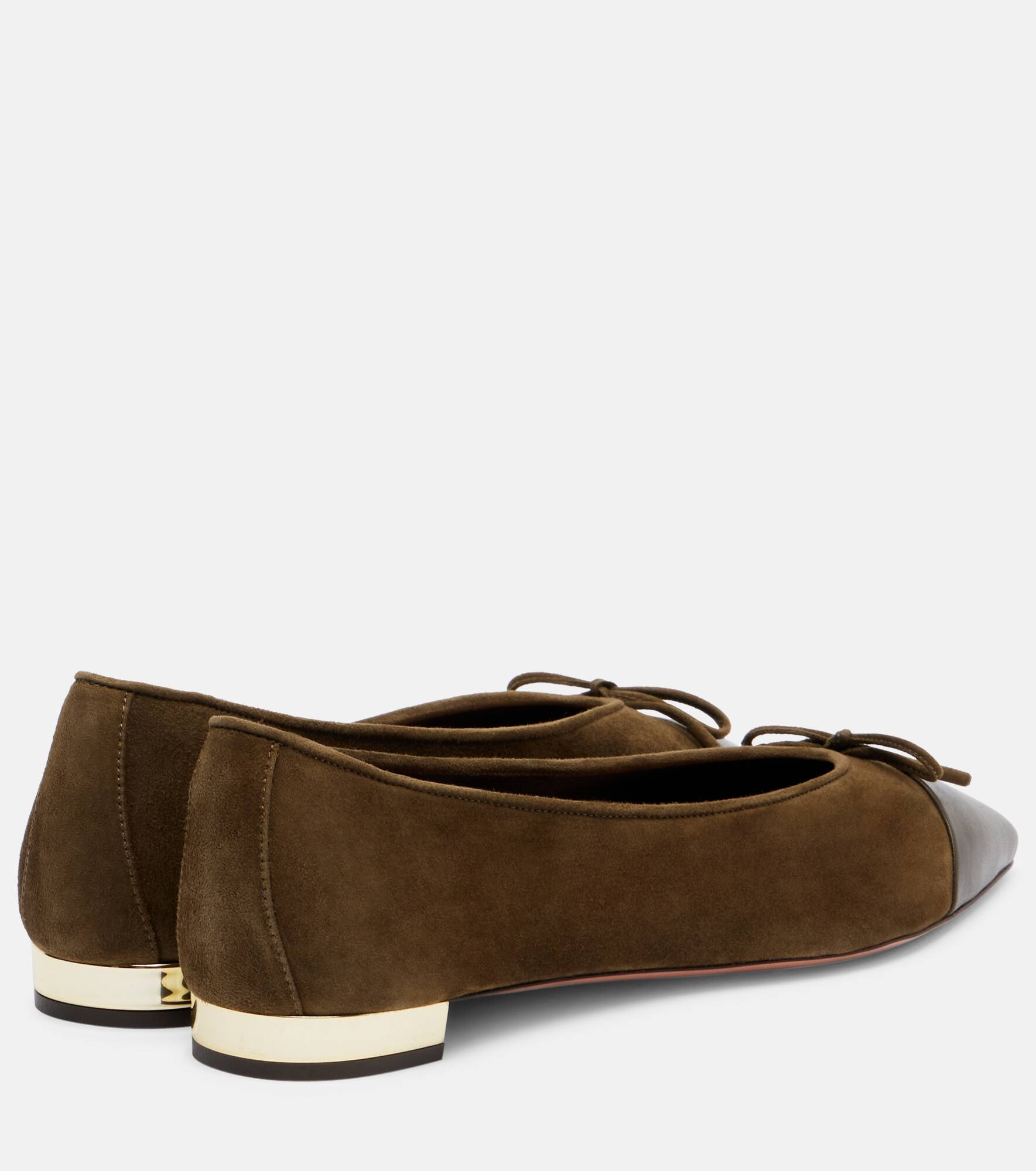 Gioia suede and leather ballet flats - 2