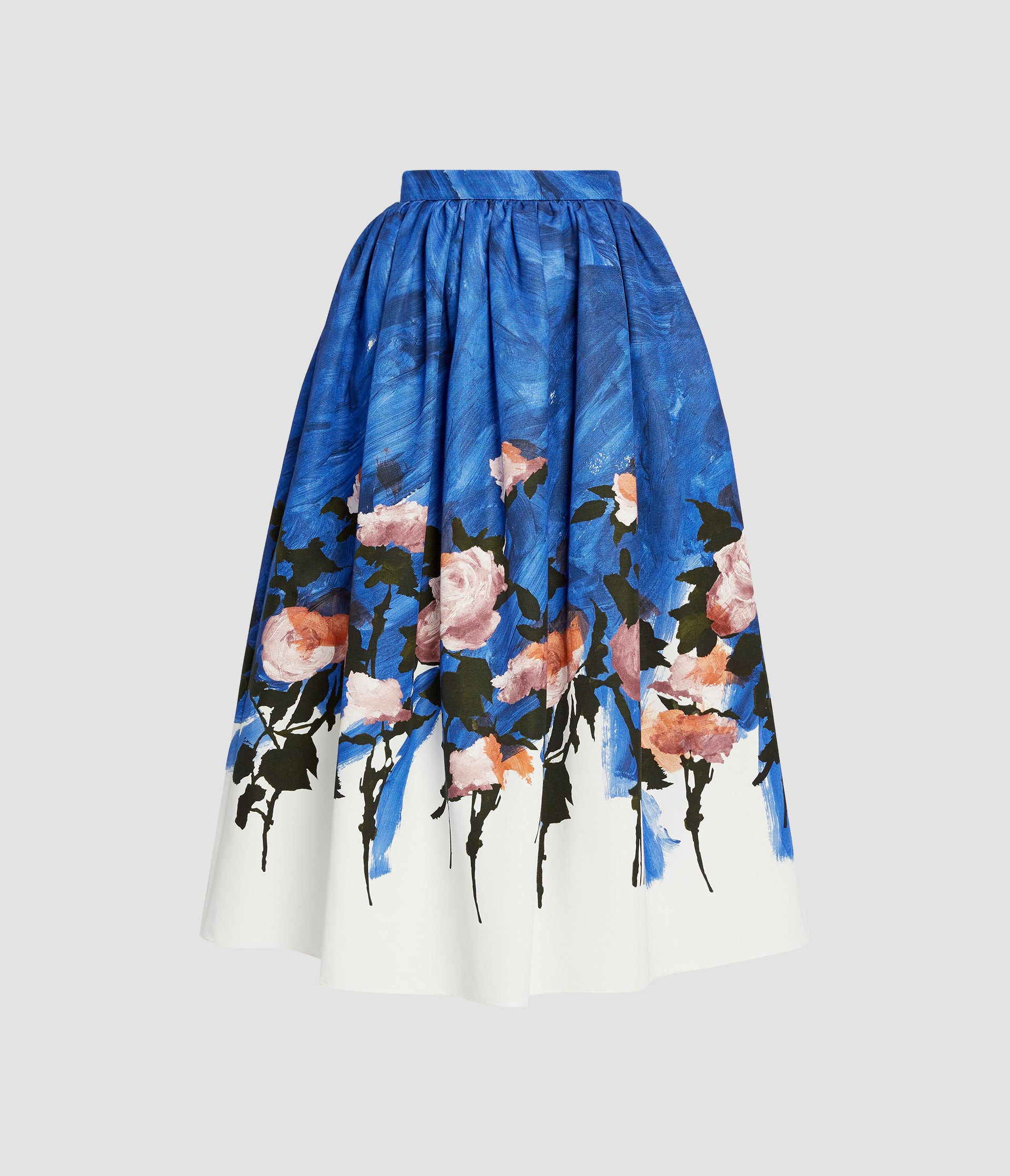 GATHERED MIDI SKIRT - 2