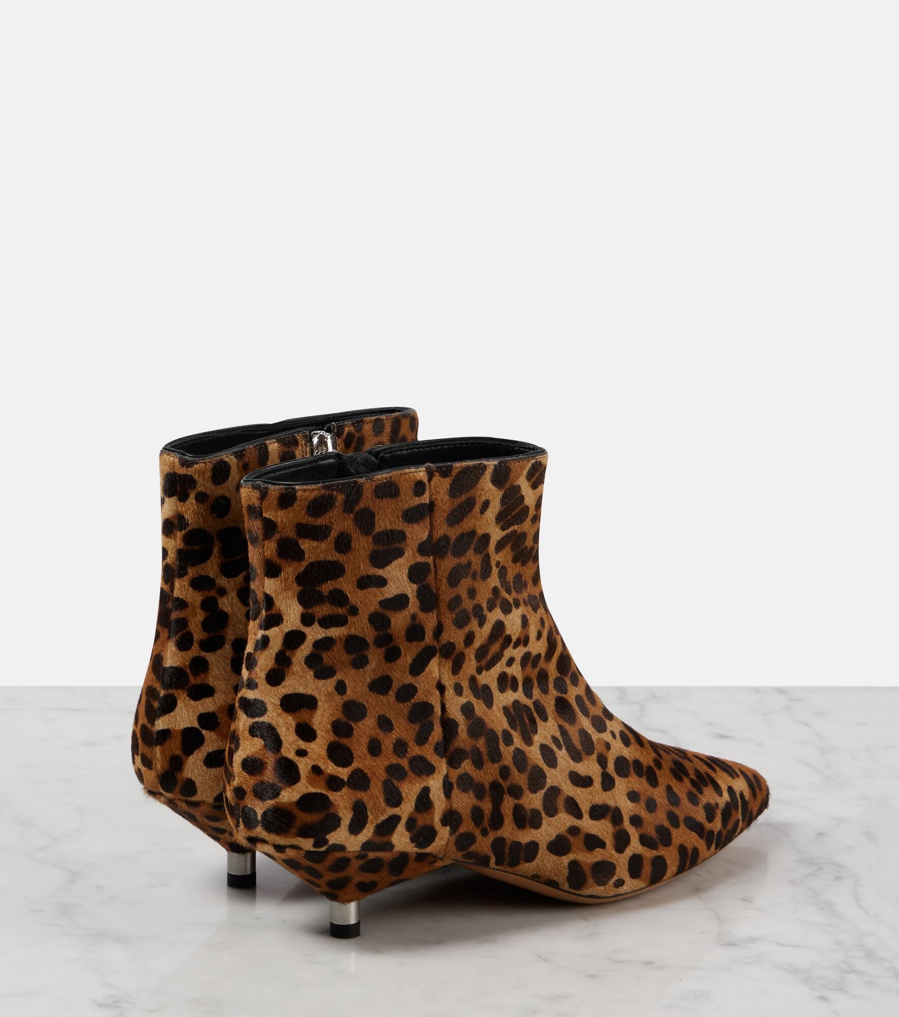 Eana leopard-print suede ankle boots - 3