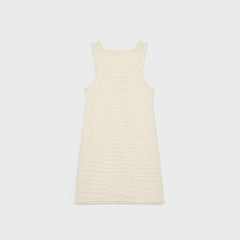 CELINE mini apron dress in cotton outlook