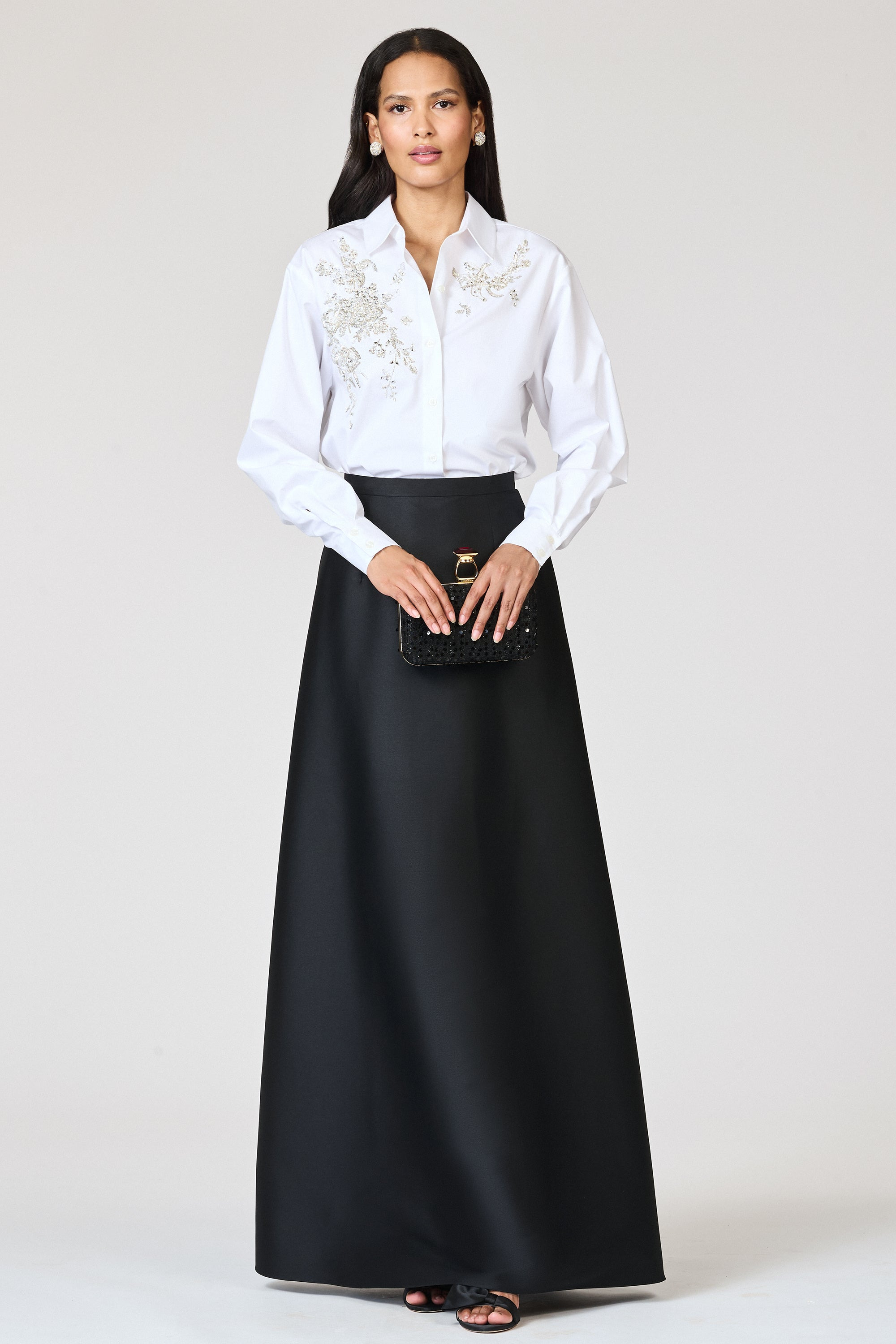 EMBELLISHED TATIA TOP - WHITE - 2