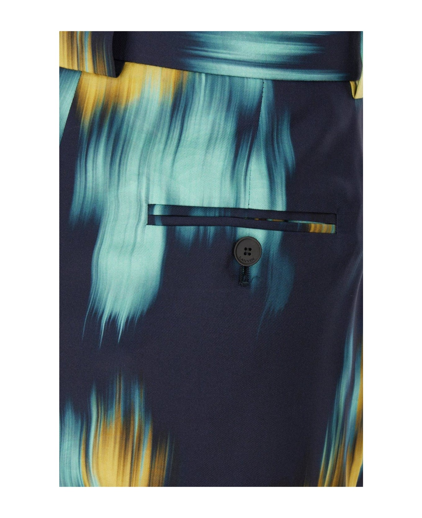 Motif Printed Straight Leg Pants - 3