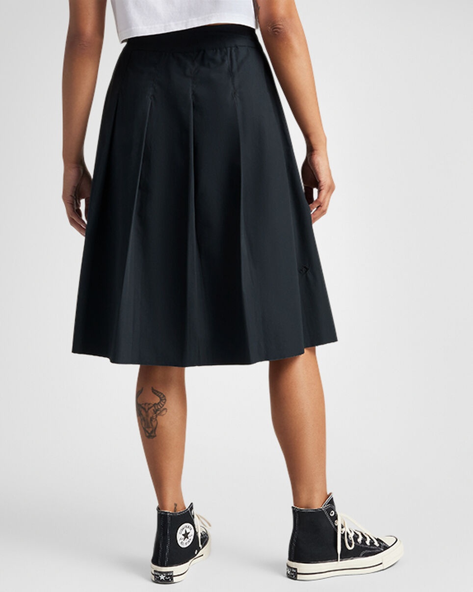 Pleated Crossover Midi Skirt - 3