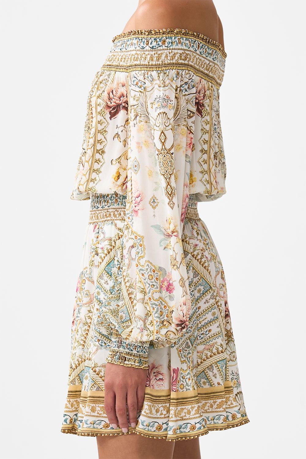 OFF SHOULDER SHORT DRESS - 7