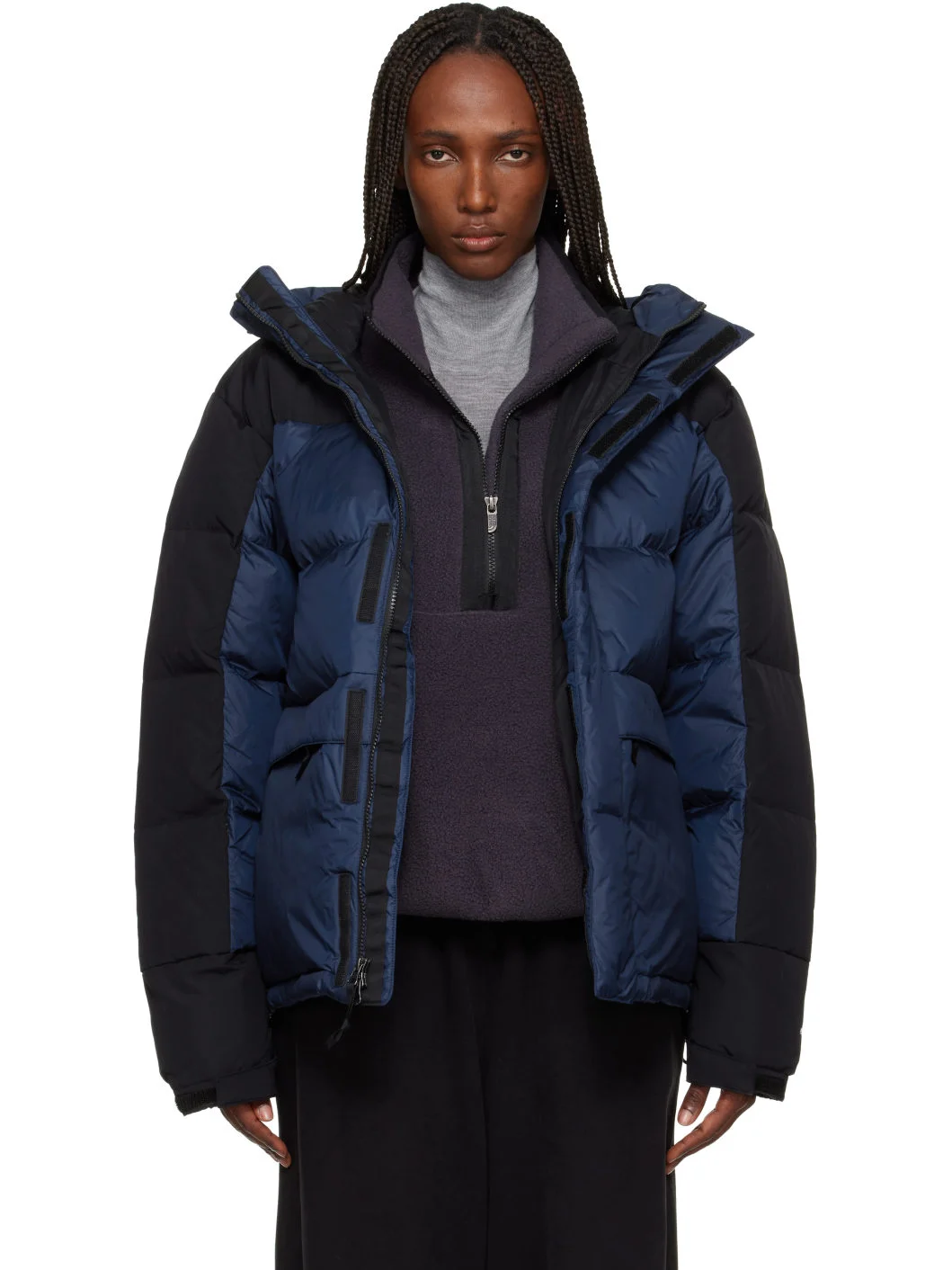 Navy HMLYN Down Jacket - 1
