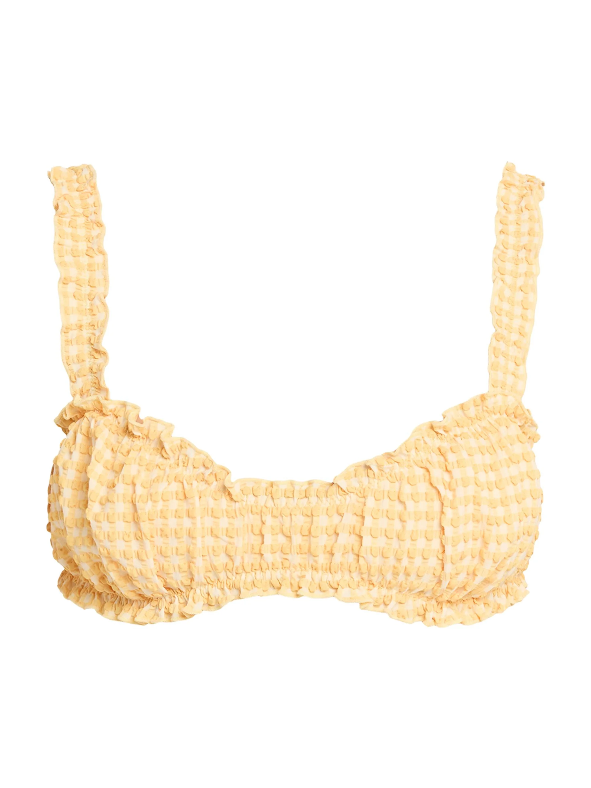 Women's Evander Ruched Bikini Top - Mango Multi - 1