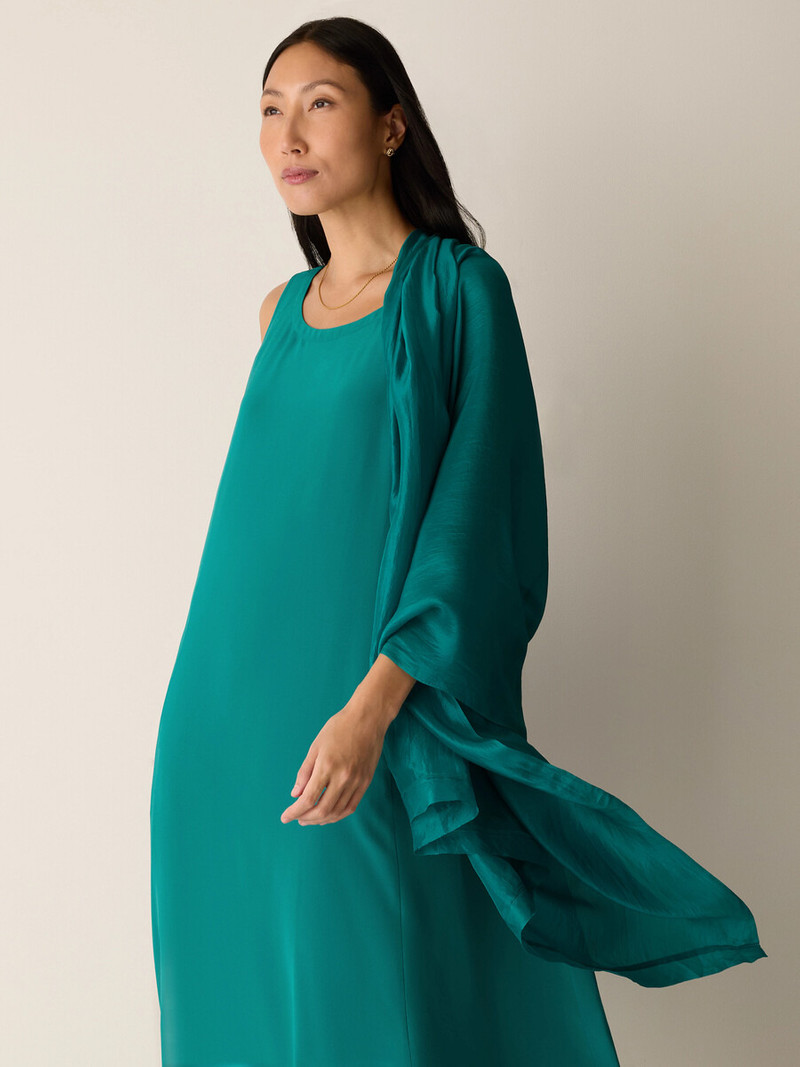 EILEEN FISHER Washed Organic Silk Scarf outlook