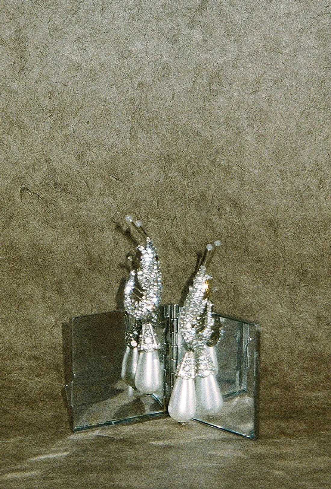 Shrimp Earrings - Silver - 1