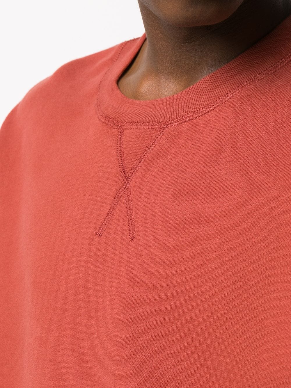 ribbed edge crew neck sweatshirt  - 5