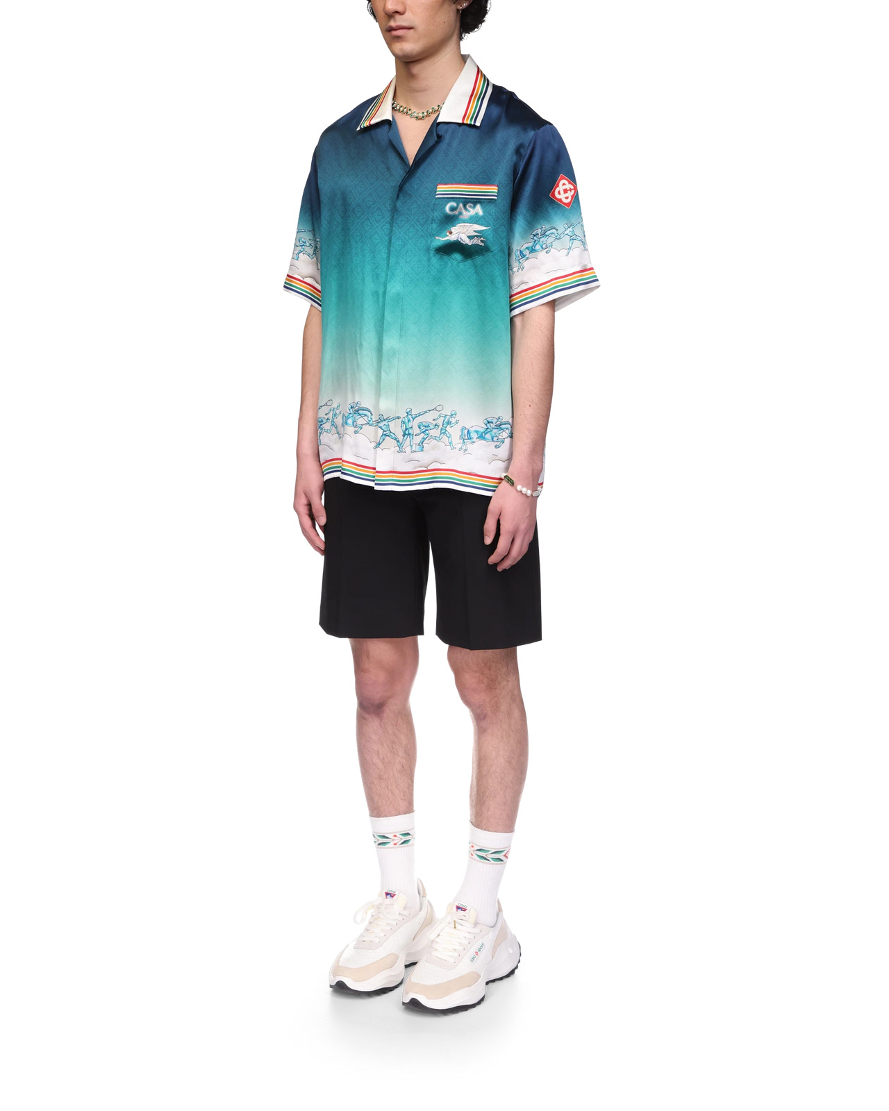 La Déesse Du Stade Silk Shirt | Casablanca Paris - 5