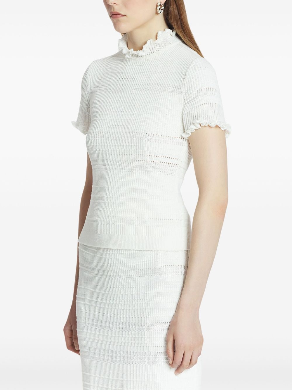 cotton knitted T-shirt - 3