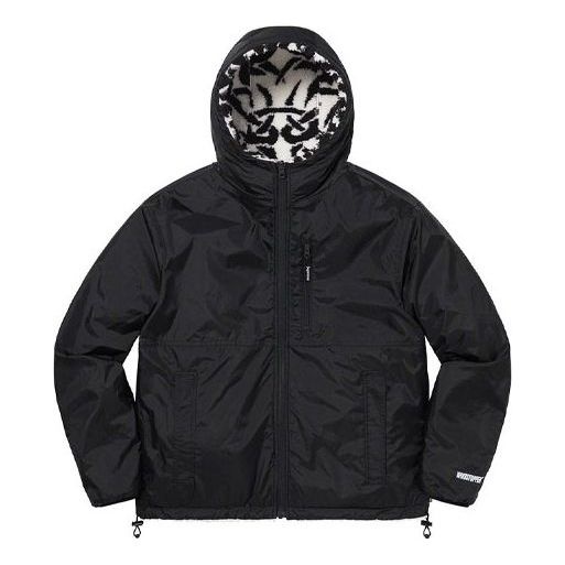 Supreme Celtic Knot Reversible Windstopper Fleece Hooded Jacket 'White Black' SUP-FW21-234 - 2