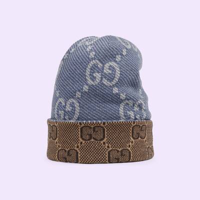GUCCI Reversible GG wool hat outlook