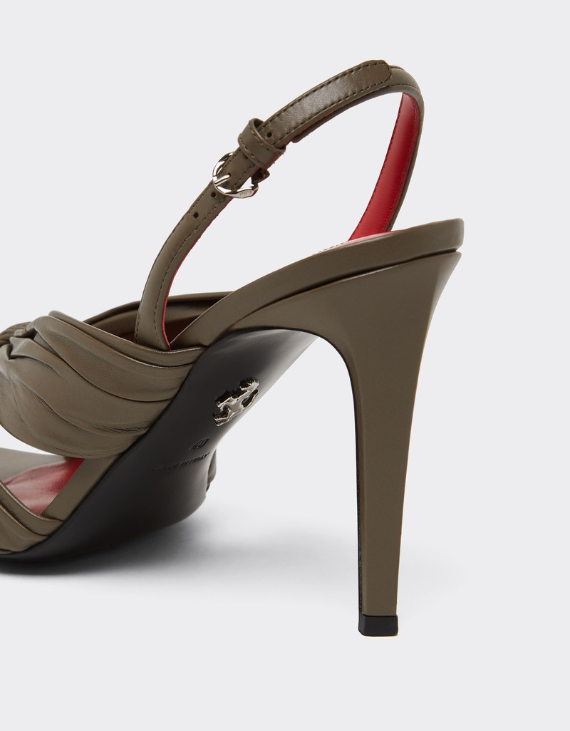 Leather slingback sandal 5