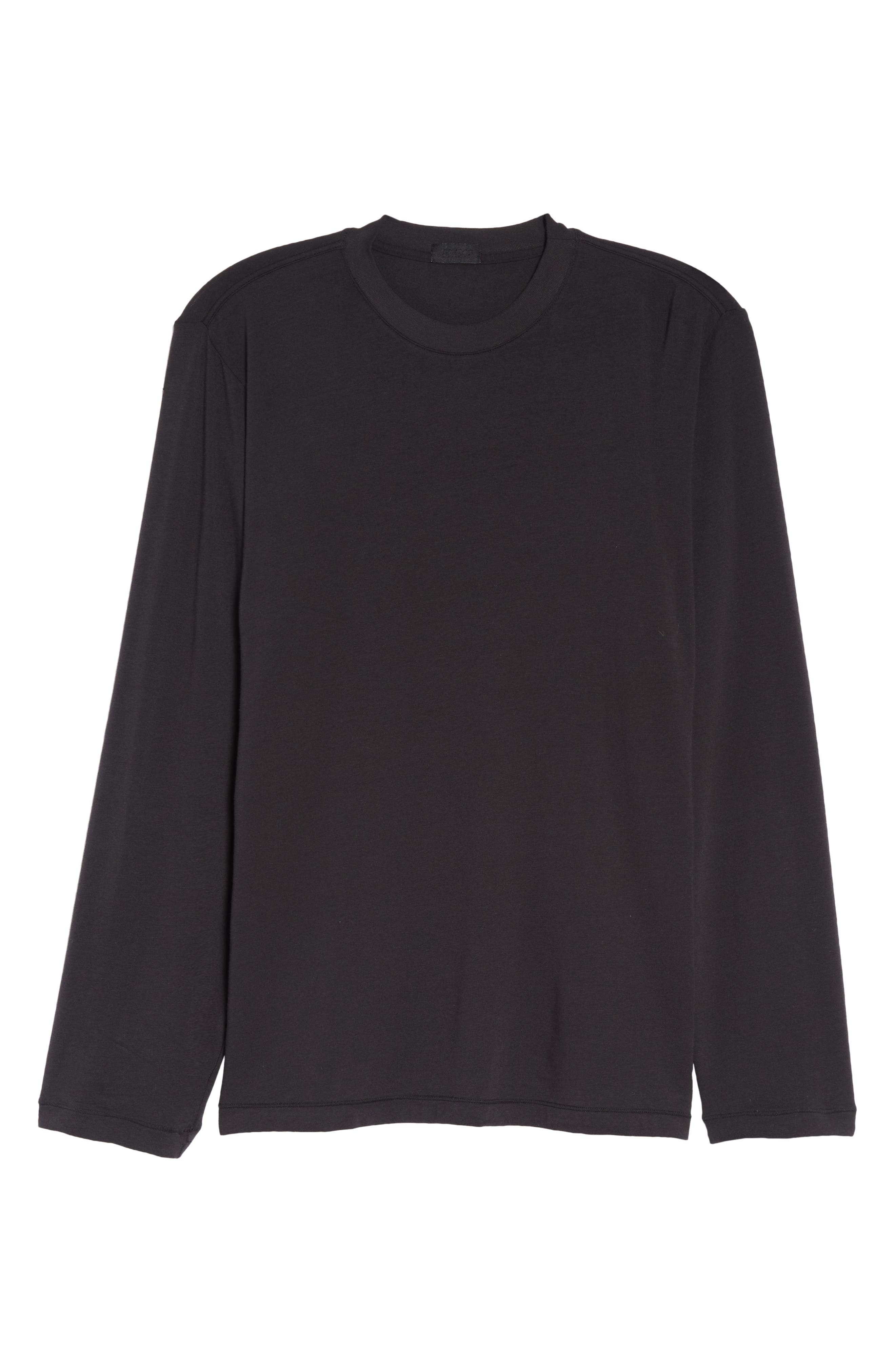 SKIMS Boyfriend Long Sleeve T-Shirt in Onyx at Nordstrom - 5