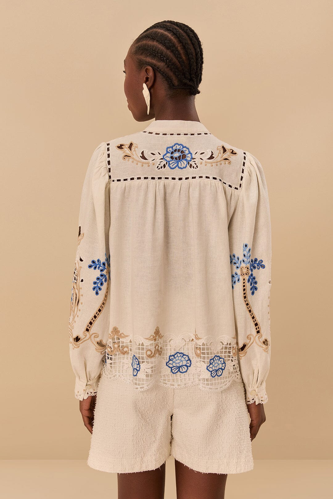 Off-White Romantic Richelieu Blouse - 3