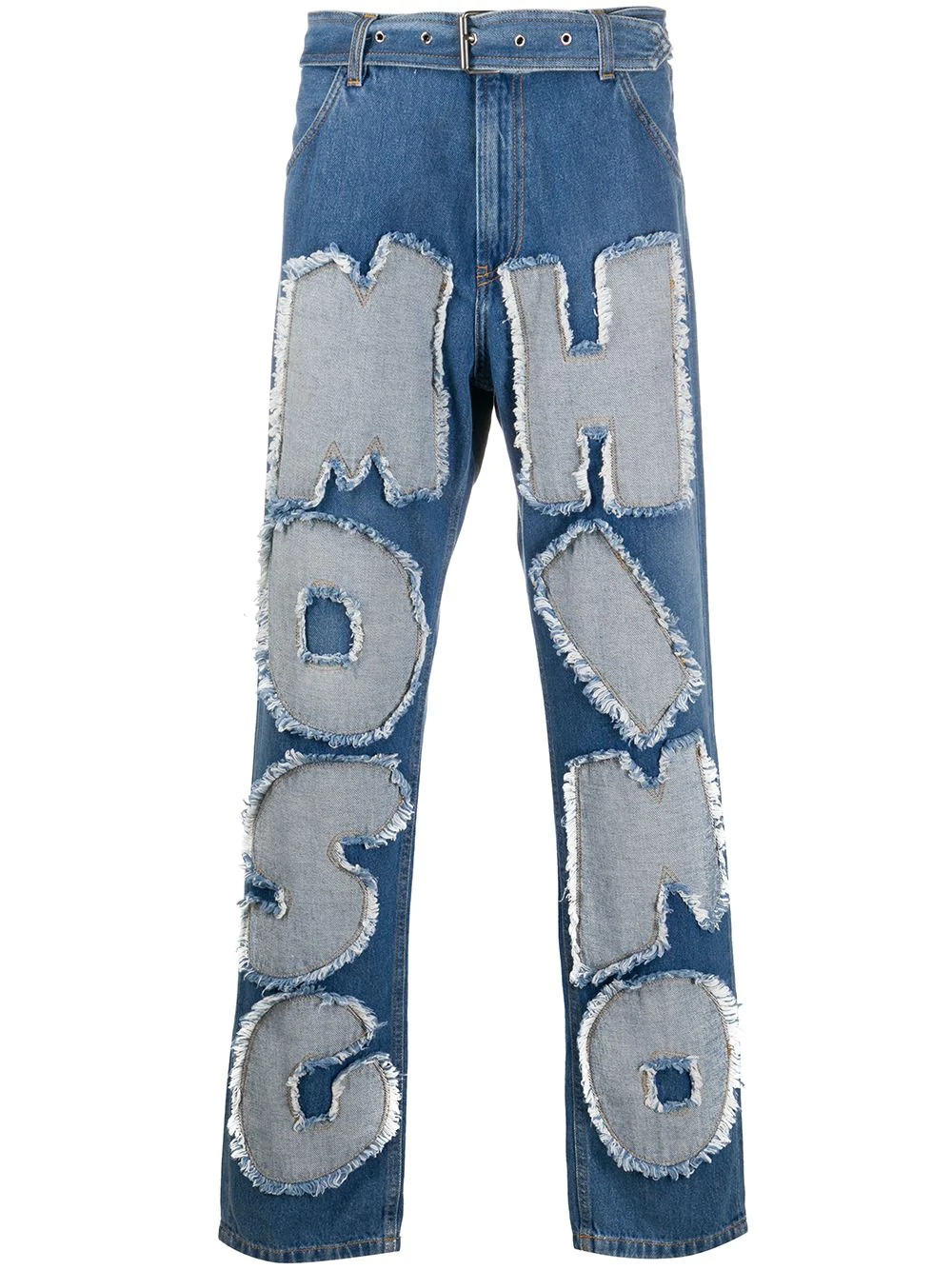 cut-out logo jeans  - 1