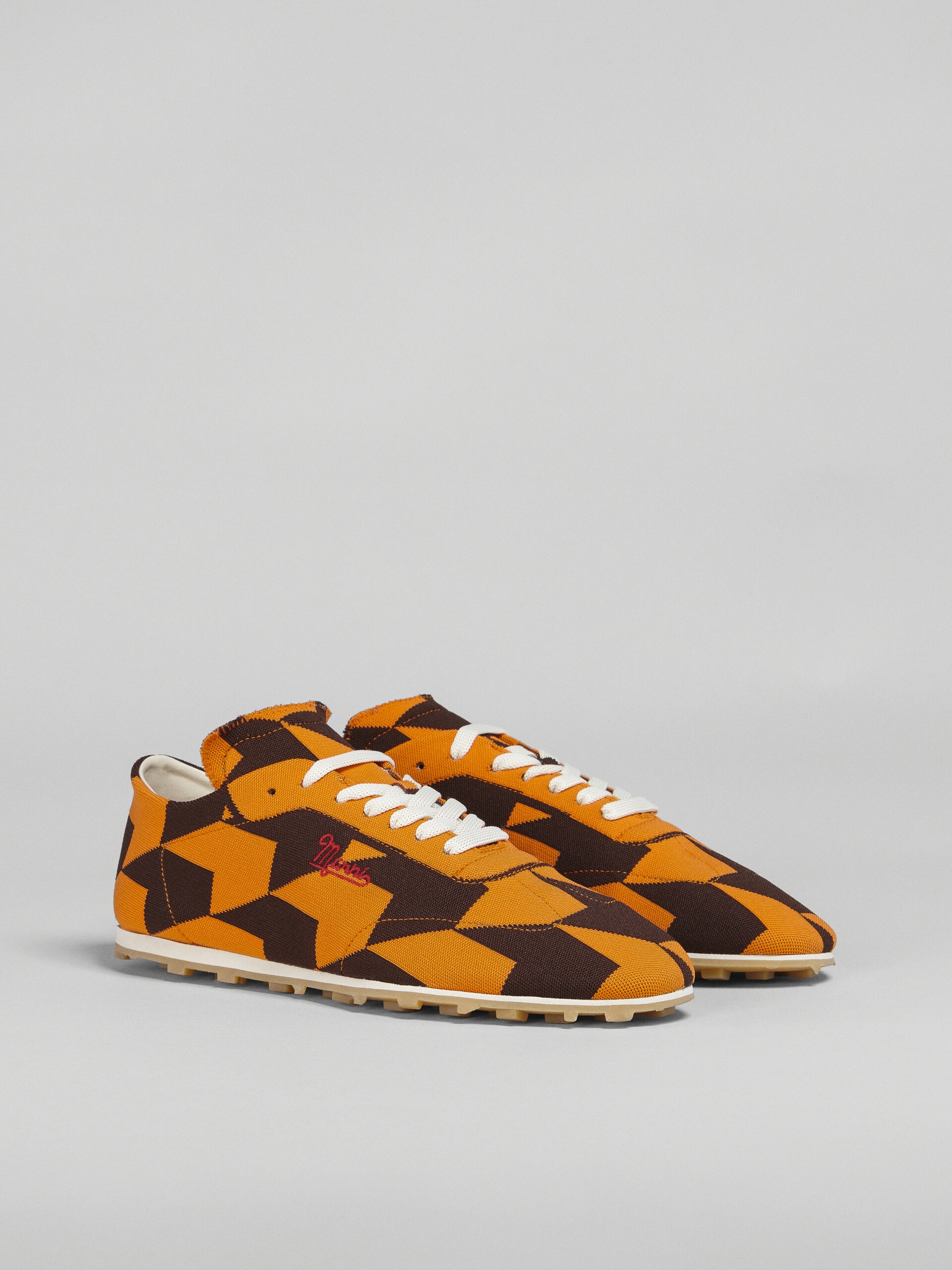 HOUNDSTOOTH STRETCH JACQUARD PEBBLE SNEAKER - 2