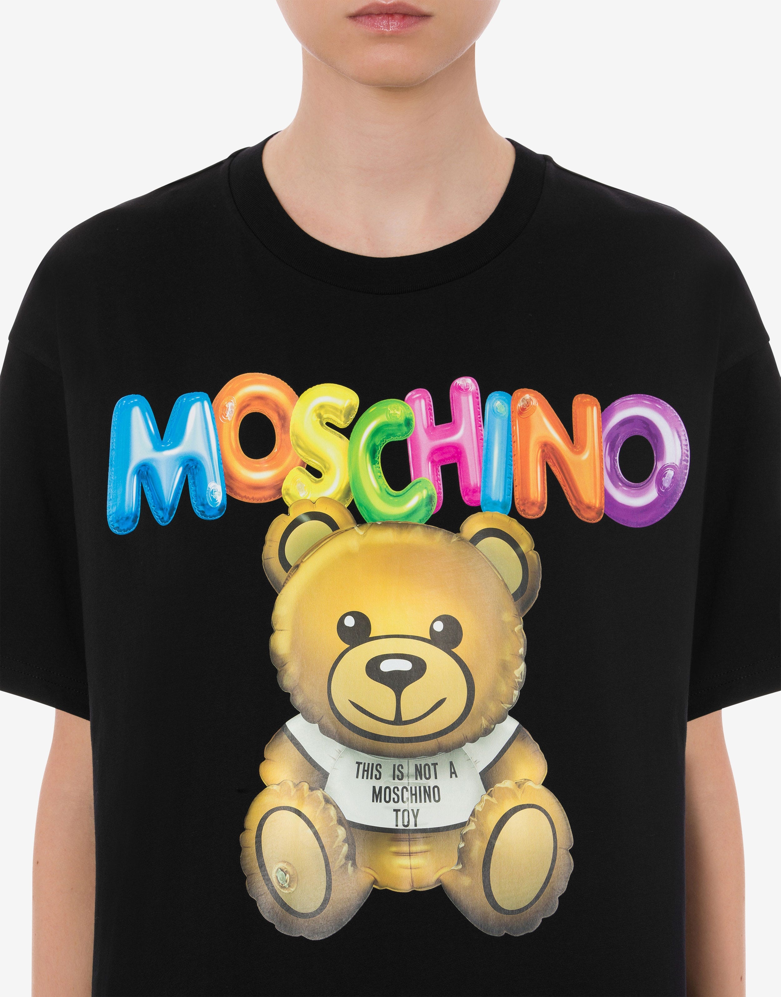 INFLATABLE TEDDY BEAR ORGANIC JERSEY T-SHIRT - 4