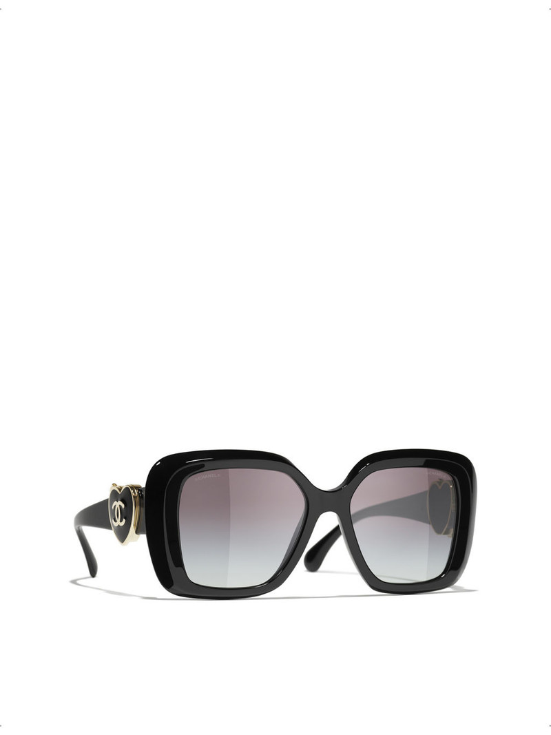 CHANEL CH5518 square-frame acetate sunglasses outlook