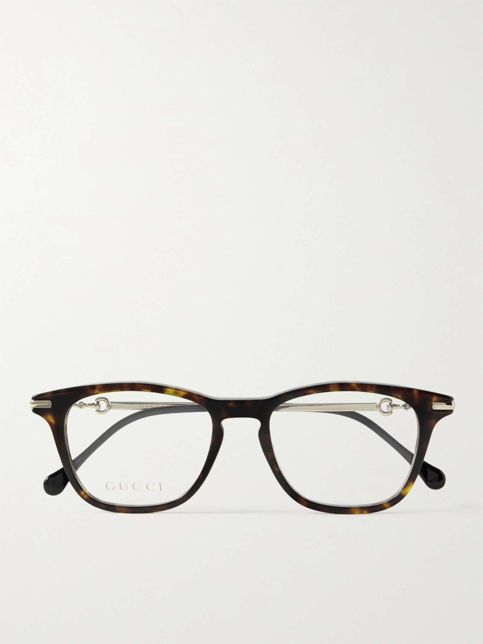 Square-Frame Tortoiseshell Acetate and Gold-Tone Optical Glasses - 1