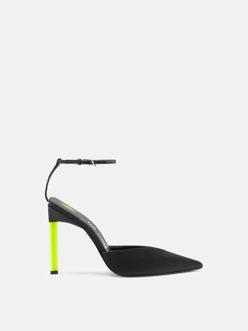 ''PERINE'' BLACK AND FLUO YELLOW PUMP - 1