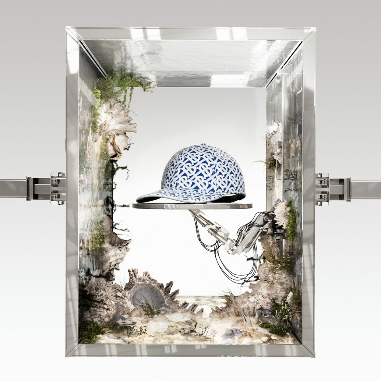 Monogram Print Cotton Baseball Cap - 8