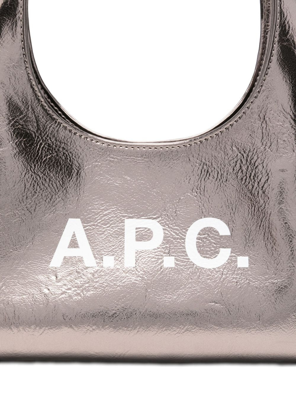 small metallic logo shoulder bag - 4