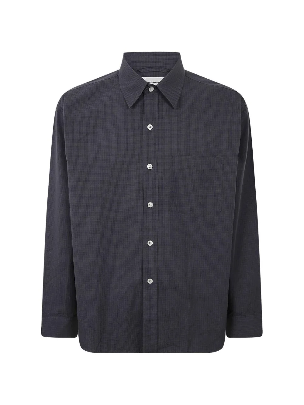 micro-check pocket shirt - 1