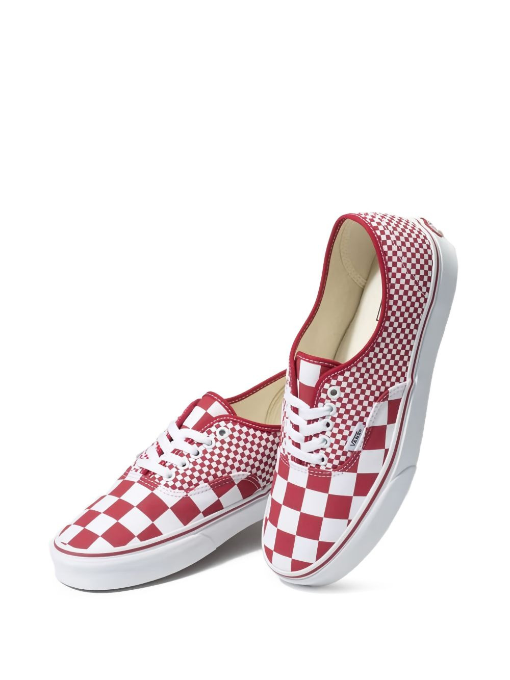 checkerboard-pattern sneakers - 5