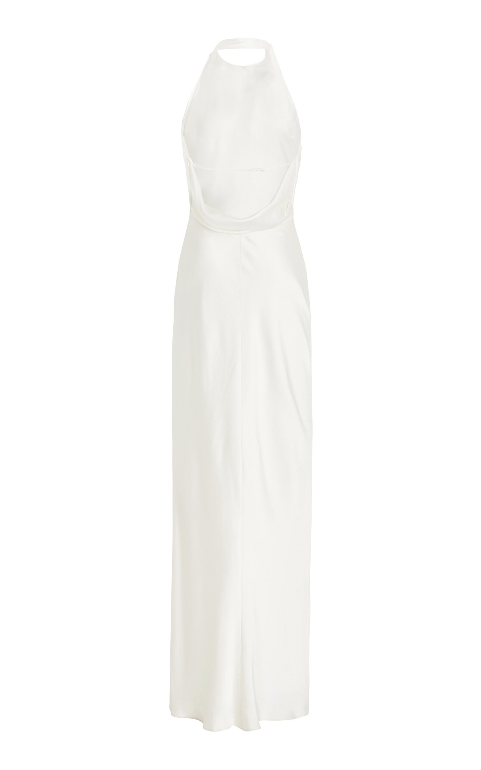 Reannon Draped Satin Gown ivory - 2