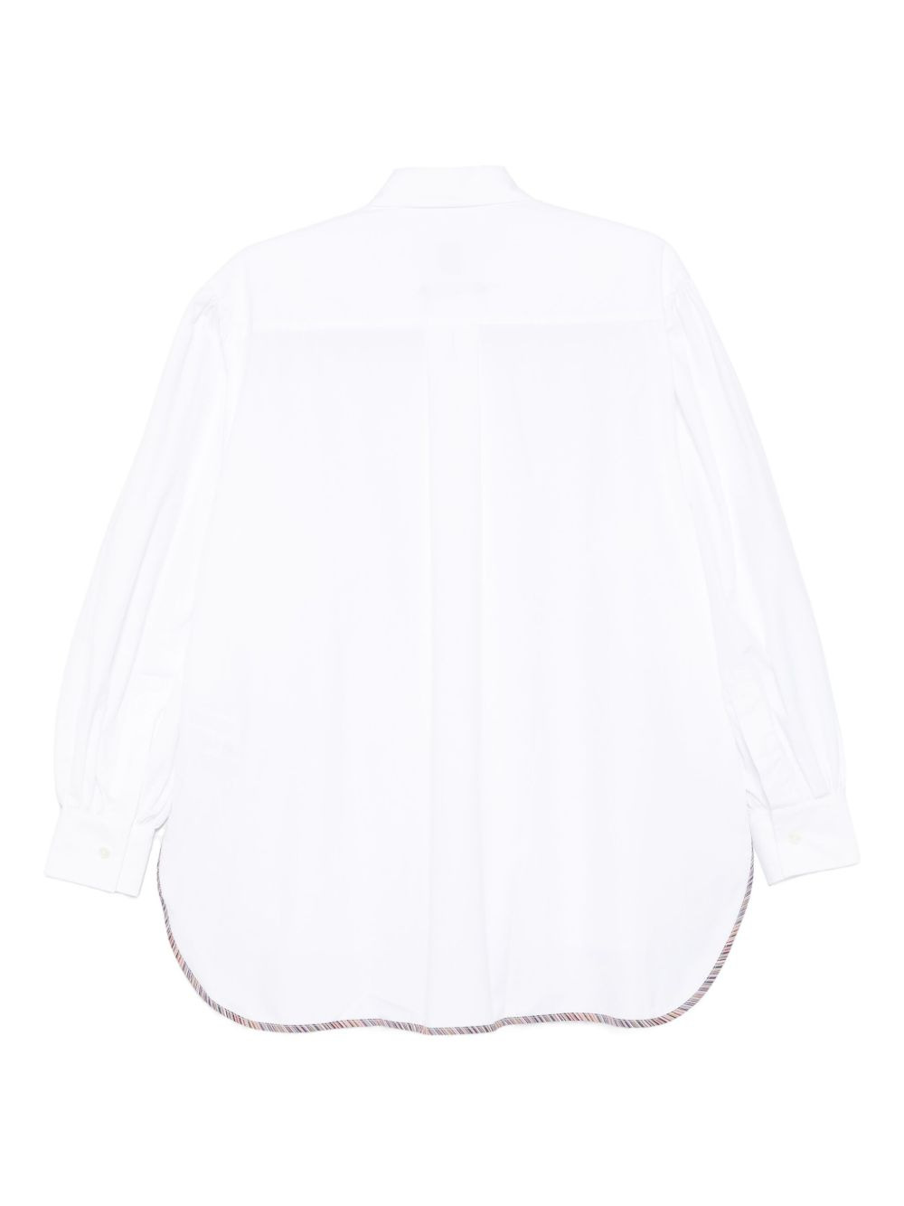 curved-hem cotton shirt - 2