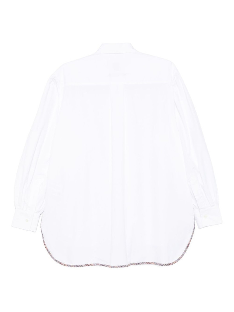 Paul Smith curved-hem cotton shirt outlook