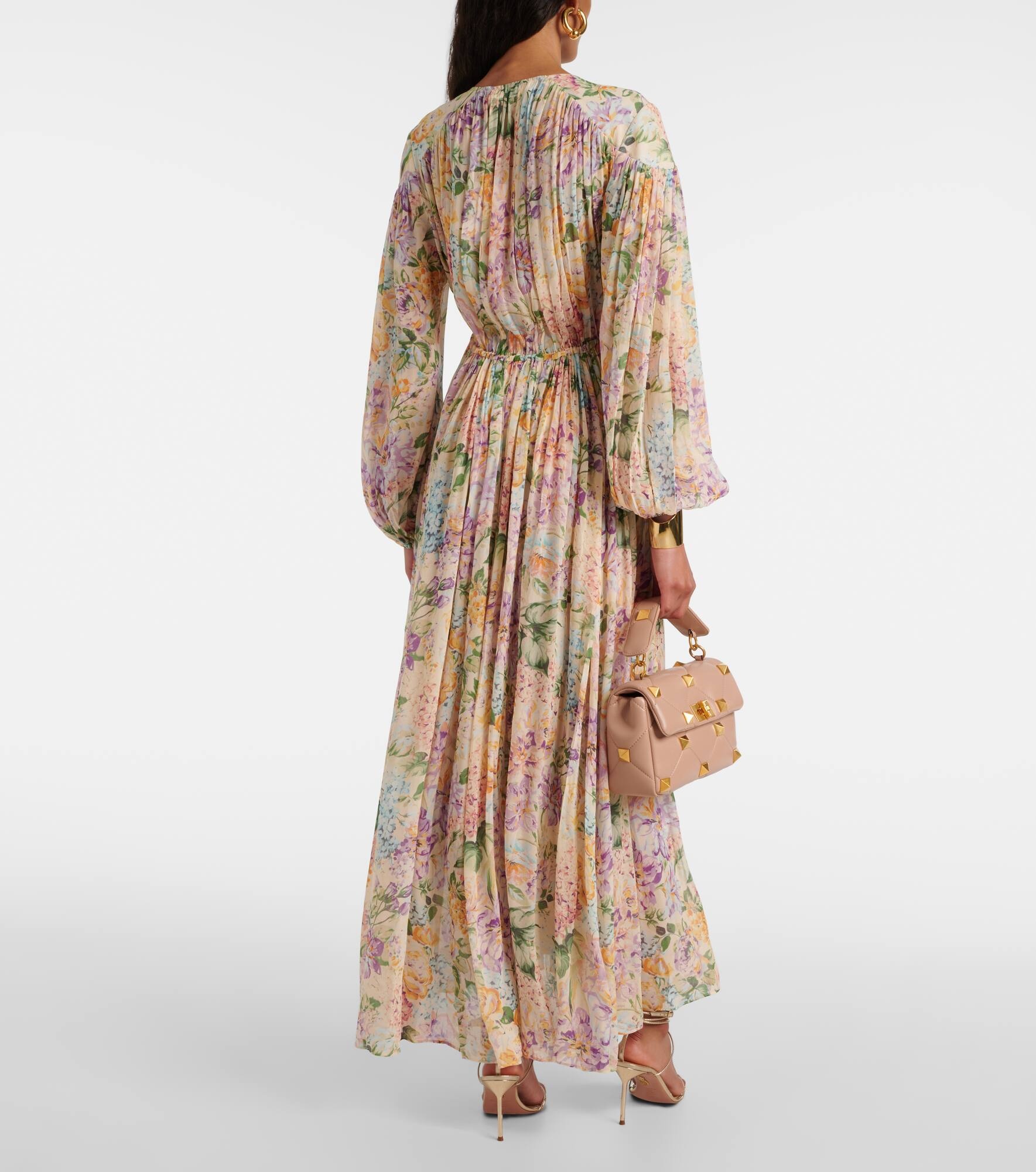 Halliday gathered floral maxi dress - 3