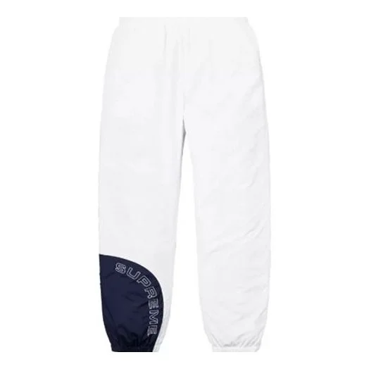 Supreme Corner Arc Track Pants 'White Navy' SUP-SS18-793 - 1